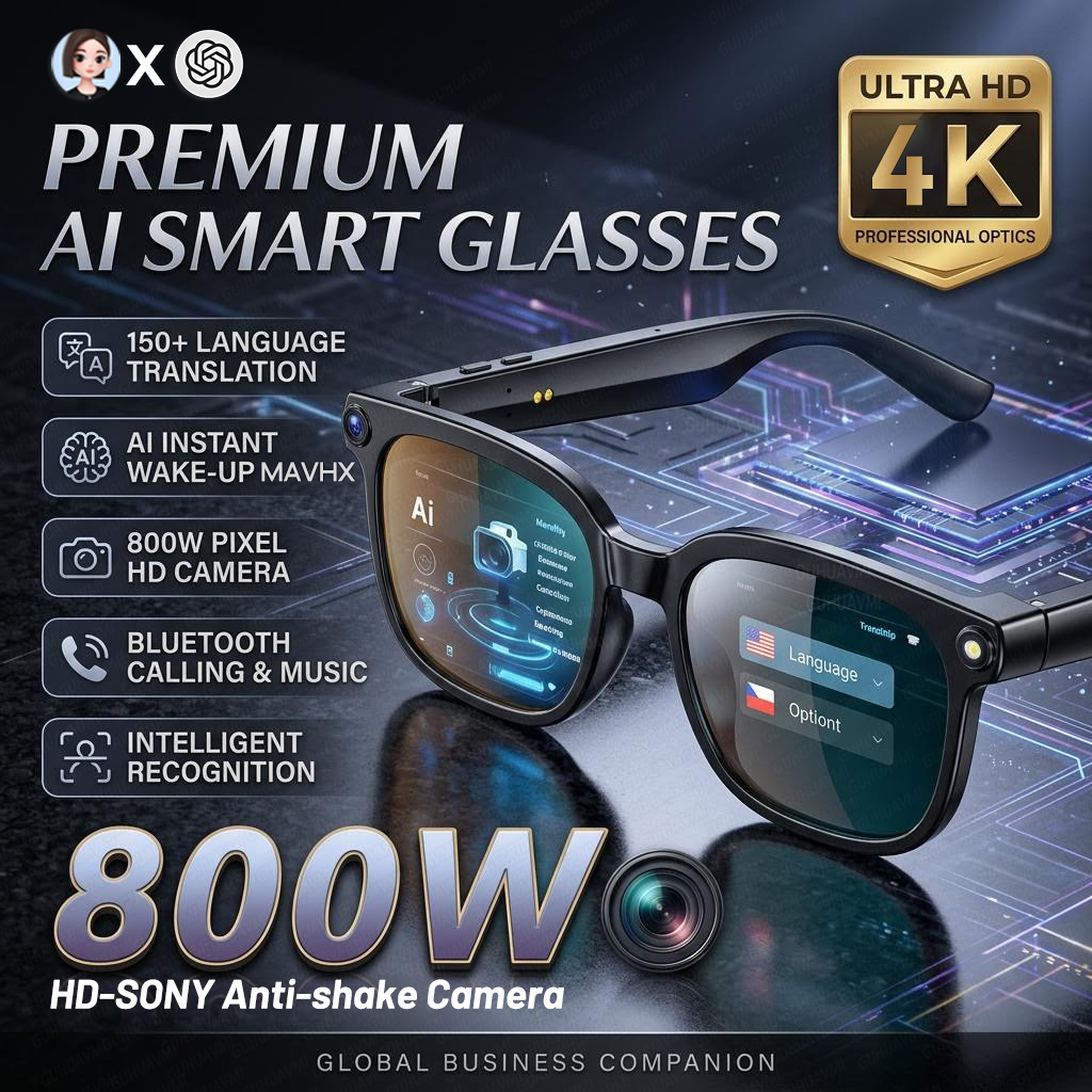 Photography Japanese - 2026 4K 8MP Smart-Brille für Herren