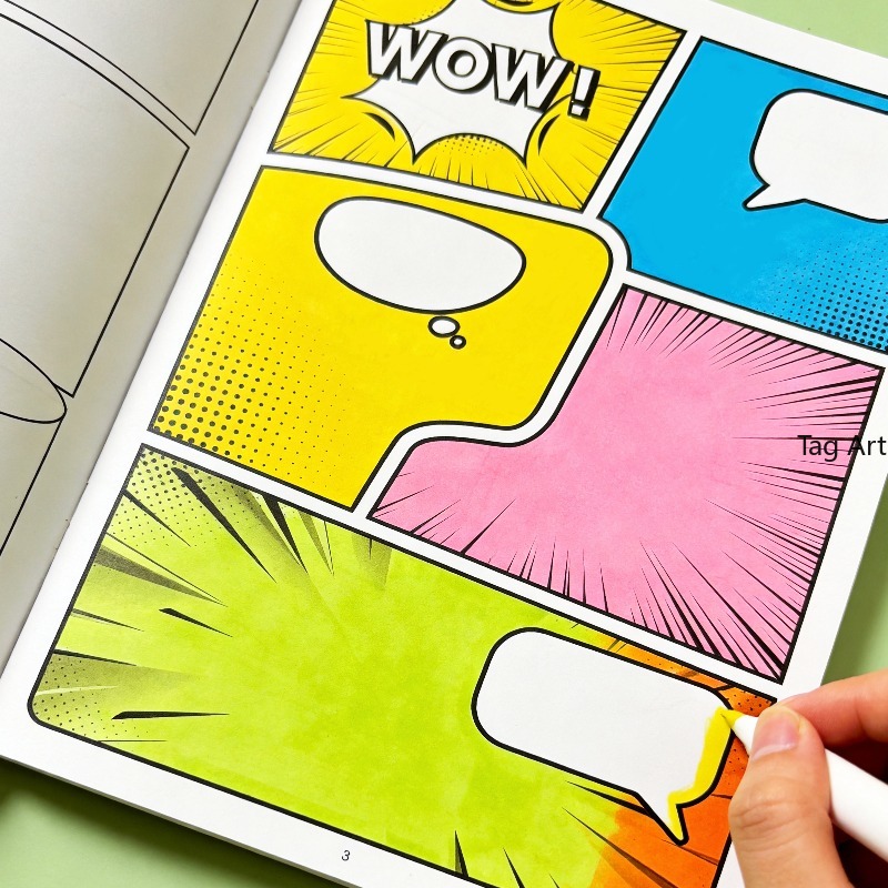 Photography Book - Ein leeres Manga-Geschichtenbuch, originales handgezeichnetes Manga-Geschichten-Erstellungsbuch,