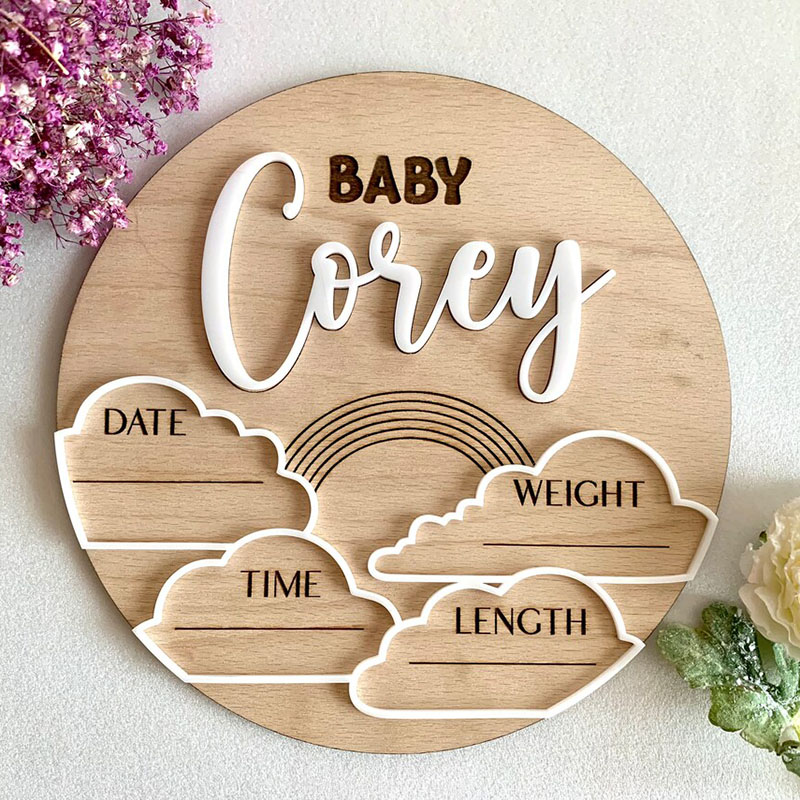 Benutzer definierte Baby Name  – Photography Prompt Bewertung und Preis